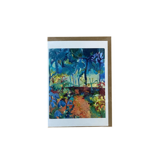 ‘Under the trees’ greeting card